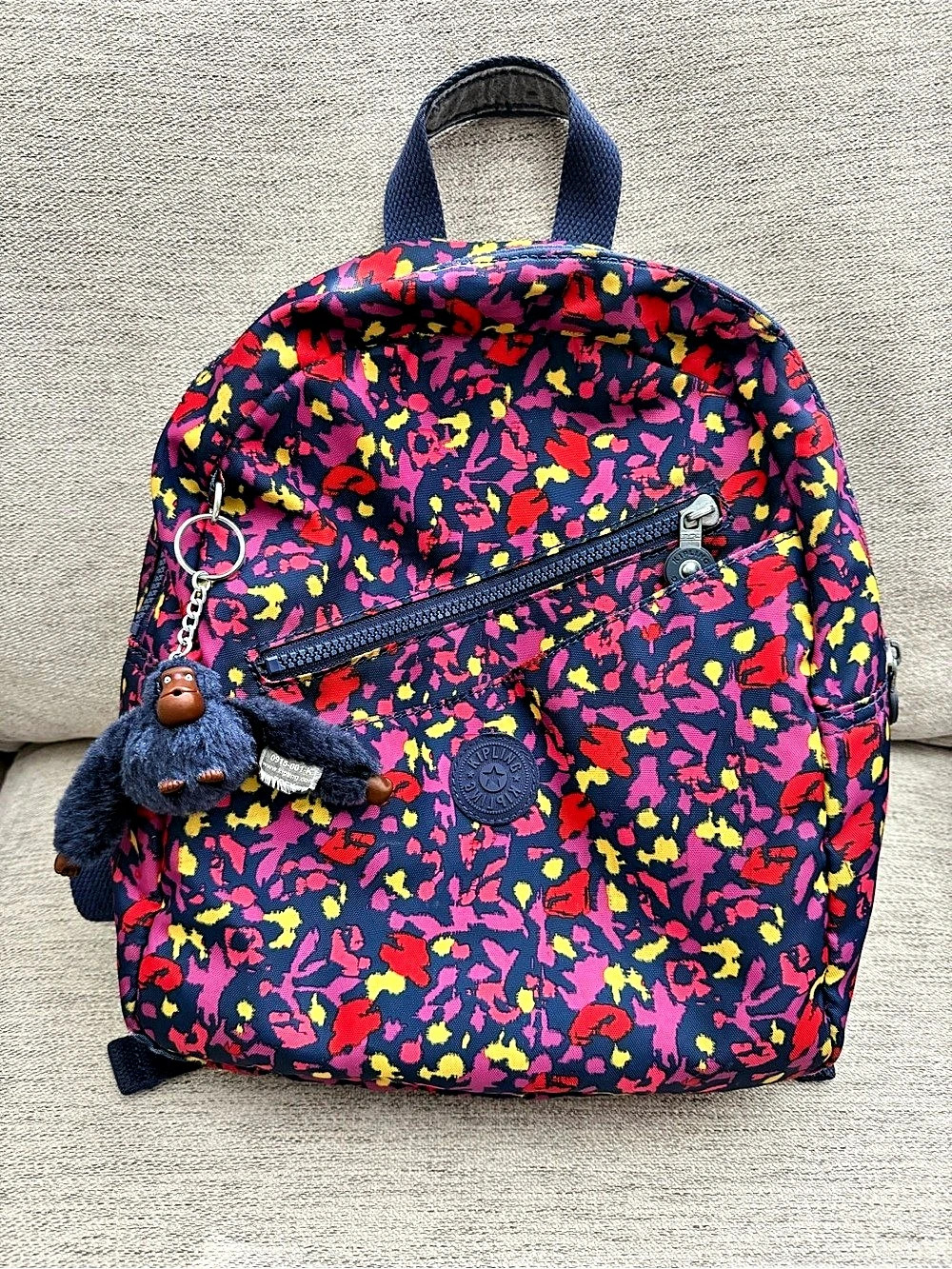 Kipling City Pack Mini Backpack Floral Navy & Pink